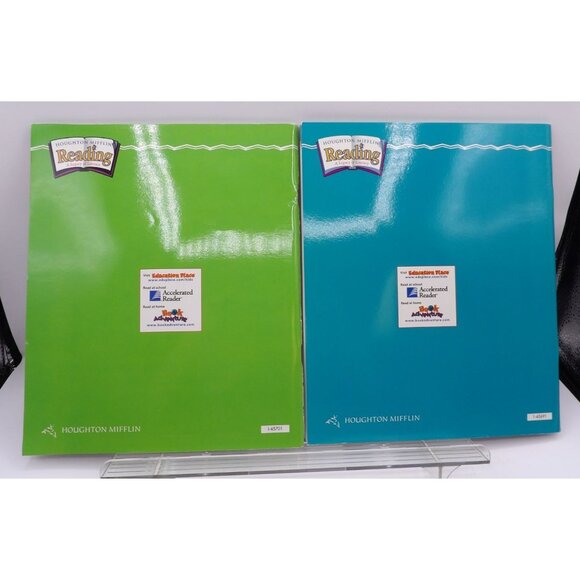 Two Houghton Mifflin Reading Theme 1 Sample Handbooks For Grade 1 Homeschooling - Picture 2 of 4
